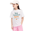 EMAS.HOUSE เสื้อยืดคอกลมเด็ก ผ้าคอตตอน New สีขาว