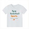 EMAS.HOUSE เสื้อยืดคอกลมเด็ก ผ้าคอตตอน New สีขาว