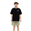 EMAS.HOUSE เสื้อยืดคอกลมเด็ก ผ้าคอตตอน EM สีดำ