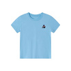 EMAS.HOUSE เสื้อยืดคอกลมเด็ก ผ้าคอตตอน EM สีฟ้า