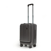 HQ LUGGAGE กระเป๋าเดินทาง PC เปิดด้านหน้า ระบบล็อค TSA 4 ล้อคู่ รุ่น 98033 สีเทา