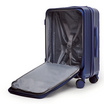 HQ LUGGAGE กระเป๋าเดินทาง PC เปิดด้านหน้า ระบบล็อค TSA 4 ล้อคู่ รุ่น 98033 สีกรม