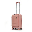 HQ LUGGAGE กระเป๋าเดินทาง PC เปิดด้านหน้า ระบบล็อค TSA 4 ล้อคู่ รุ่น 98033 สีชมพู