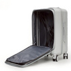 HQ LUGGAGE กระเป๋าเดินทาง PC เปิดด้านหน้า ระบบล็อค TSA 4 ล้อคู่ รุ่น 98033 สีขาว