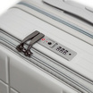 HQ LUGGAGE กระเป๋าเดินทาง PC เปิดด้านหน้า ระบบล็อค TSA 4 ล้อคู่ รุ่น 98033 สีขาว