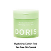 Doris โทนเนอร์แพด Tea Tree Oil-Control Hydrating Cotton Pad 140 มล.(80 แผ่น)