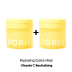 Doris โทนเนอร์แพด Vitamin C Revitalizng Hydrating Cotton Pad 140 มล.(80 แผ่น) (แพ็ก 2 ชิ้น)