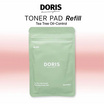 Doris โทนเนอร์แพด Tea Tree Oil-Control Hydrating Cotton Pad Refill 40มล.(20 แผ่น)แพ็ก2ชิ้น