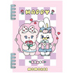 CODE:D สมุดสันห่วงคู่ ปกพลาสติก ขนาด A5 Momorei คละลาย (แพ็ก 4 เล่ม)