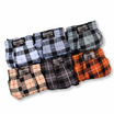 100 Salueng กางเกงบ๊อกเซอร์ (BOXER) ผ้ายืดนิ่ม ลายสก๊อต สีฟ้า