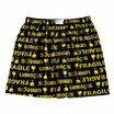 100 Salueng กางเกงบ๊อกเซอร์ (BOXER) ผ้ายืดนิ่ม ลายระวังแตก สีดำ