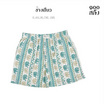 100 Salueng กางเกงบ๊อกเซอร์ (BOXER) ผ้ายืดนิ่ม ลายช้างไทย สีเขียว