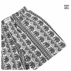 100 Salueng กางเกงบ๊อกเซอร์ (BOXER) ผ้ายืดนิ่ม ลายช้างไทย สีดำ