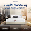 SOLOMON ที่นอน US พร้อมเตียงบล็อก สีเทา