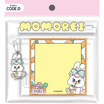 CODE:D กระดาษโน้ตแถบกาว+พวงกุญแจ MOMOREI คละลาย (แพ็ก 4 ชุด)