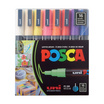 uni ปากกามาร์คเกอร์ POSCA รุ่น PC-3M Standard Color Set 16 สี