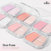 Odbo บลัชออนและไฮไลท์ Duo Fuse Blush & Highlight 3+3กรัม