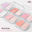 Odbo บลัชออนและไฮไลท์ Duo Fuse Blush & Highlight 3+3กรัม