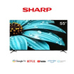 SHARP ทีวี LED UHD GOOGLE TV 55 นิ้ว รุ่น 4T-C55FJ1X