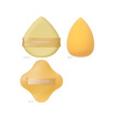 Meilinda พัพแต่งหน้า Mellow Puff Mart (3ชิ้น/ชุด) (Yellow)