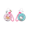 พวงกุญแจกระจกพกพา Hello Kitty X Butterbear สีชมพูและสีเหลือง