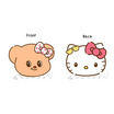 กิ๊บหนีบผม Hello Kitty X Butterbear ลายหน้าน้องเนยคิตตี้
