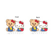 กิ๊บหนีบผม Hello Kitty X Butterbear ลายชุดเอี๊ยม