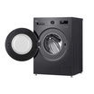 LG เครื่องซักผ้าฝาหน้า 8 กิโลกรัม รุ่น FB1208S5M Black