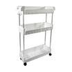 CASSA ชั้นวางสแตนเลสพลาสติก 3 ชั้น ล้อเลื่อน