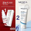 MEDITA มอยส์เจล Anti Acne & Whitening Claming Moisture Gel 10มล.+ เจลล้างหน้า Cleansing 10มล.