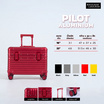 BAGGAGE LUGGAGE กระเป๋าเดินทาง รุ่น PILOT ALUMINIUM สี Red