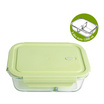 กล่องแก้ว ถนอมอาหาร Borosilicate Glass แบบ 3 ช่อง ขนาด 1000ml.