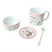 CL6731-3.75 ชุดแก้วน้ำพร้อมฝา + ช้อน ลาย Kitty Fun Forever