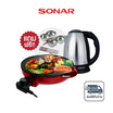 Sonar เซ็ต เตาบาร์บีคิว รุ่น SF-M55 และ กาต้มน้ำไฟฟ้า EK-180S ฟรี ชุดชามตะเกียบสแตนเลส