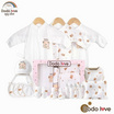 DODOLOVE ชุดเซตเด็กแรกเกิด 20 ชิ้น สีขาว ลายหมี