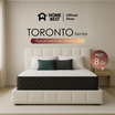 Home Best ที่นอนยางพาราแท้ รุ่น Toronto ความหนา 8 นิ้ว