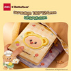 Deli สมุดโน้ตปกหนัง ปักลาย Butterbear