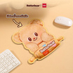 Deli แผ่นรองเม้าส์ พร้อมโฟมพักข้อมือ ลาย Butterbear