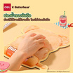 Deli แผ่นรองเม้าส์ พร้อมโฟมพักข้อมือ ลาย Butterbear