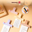Deli คลิปหนีบกระดาษ มีแม่เหล็ก ลาย Butterbear โทนสีชมพู (แพ็ก 2 ชิ้น)