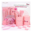 Nee Cara เซ็ตแปรงแต่งหน้า Makeup Brush Set With Travel Case (Rabbit)(6ชิ้น)