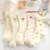 Fashion sock ถุงเท้าลาย cherry+BEAR NO.C145 (5ลาย/10คู่)