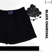 VARS กางเกงบ๊อกเซอร์ ผ้าคอตตอน 100% รุ่น Cookie and Cream สี Black Chacoal