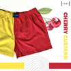 VARS กางเกงบ๊อกเซอร์ ผ้าคอตตอน 100% รุ่น Two-Tones สี เชอรรี่คัสตาส