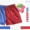 VARS กางเกงบ๊อกเซอร์ ผ้าคอตตอน 100% รุ่น Two-Tones สี มิกซ์เบอร์รี่