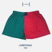 VARS กางเกงบ๊อกเซอร์ ผ้าคอตตอน 100% รุ่น Two-Tones สี เมอร์รีคริสต์มาส