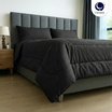 CHARM ชุดเครื่องนอน รุ่น Classic ผ้าซาติน สี Jet Black