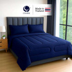 CHARM ชุดเครื่องนอน รุ่น Classic ผ้าซาติน สี Navy Blue