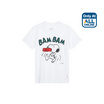 GQ EASY เสื้อสนูปปี้ ทรงผู้หญิง สีขาว ลาย Bambam