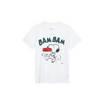 GQ EASY เสื้อสนูปปี้ ทรงผู้หญิง สีขาว ลาย Bambam